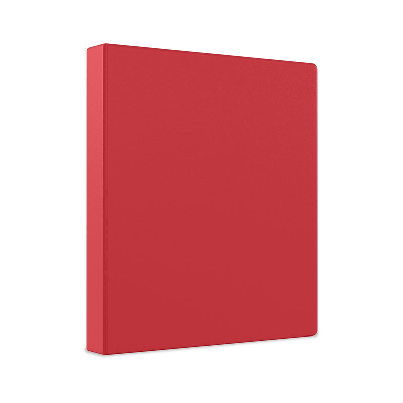 Staples 1 1/2" 3-Ring Non-View Binder, Red (ST26583-CC)