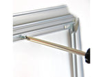 Azar Poster Holder, 8.5" x 11", Wall Mounted, Silver, Plastic, 4/Pack (300336-SLV-4PK)
