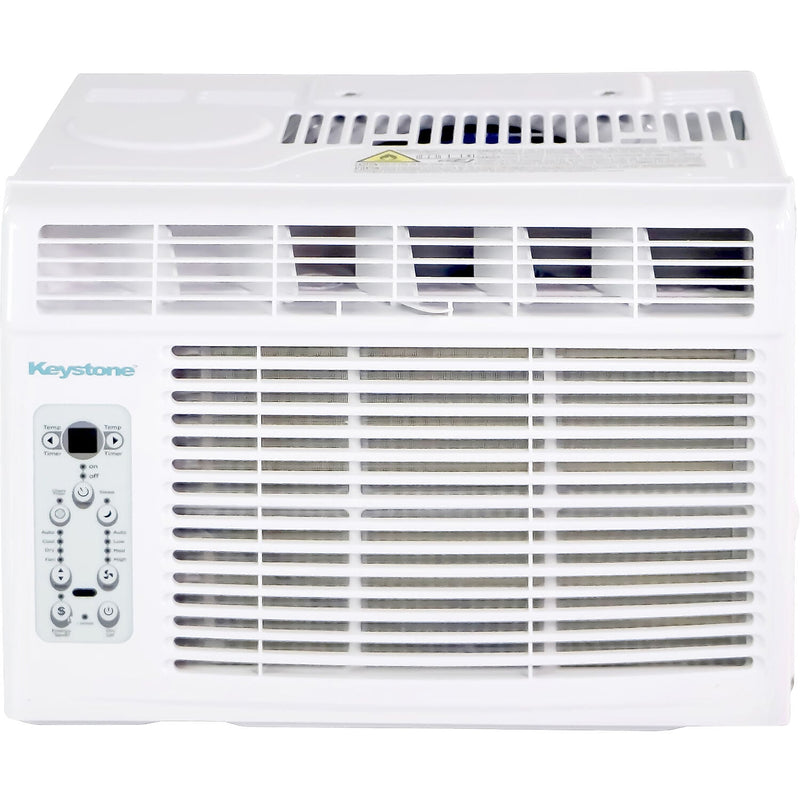 Keystone 8,000 BTU Window-Mounted Air Conditioner with Follow Me LCD Remote Control, White (KSTAW08CE)