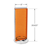 Azar Displays 20”H x 8”W Pegboard Counter Display with 16 4" Hooks, Orange (700508-ORG-4C16)
