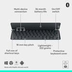 Logitech Keys-To-Go 2 Wireless Keyboard, Graphite (920-012867)