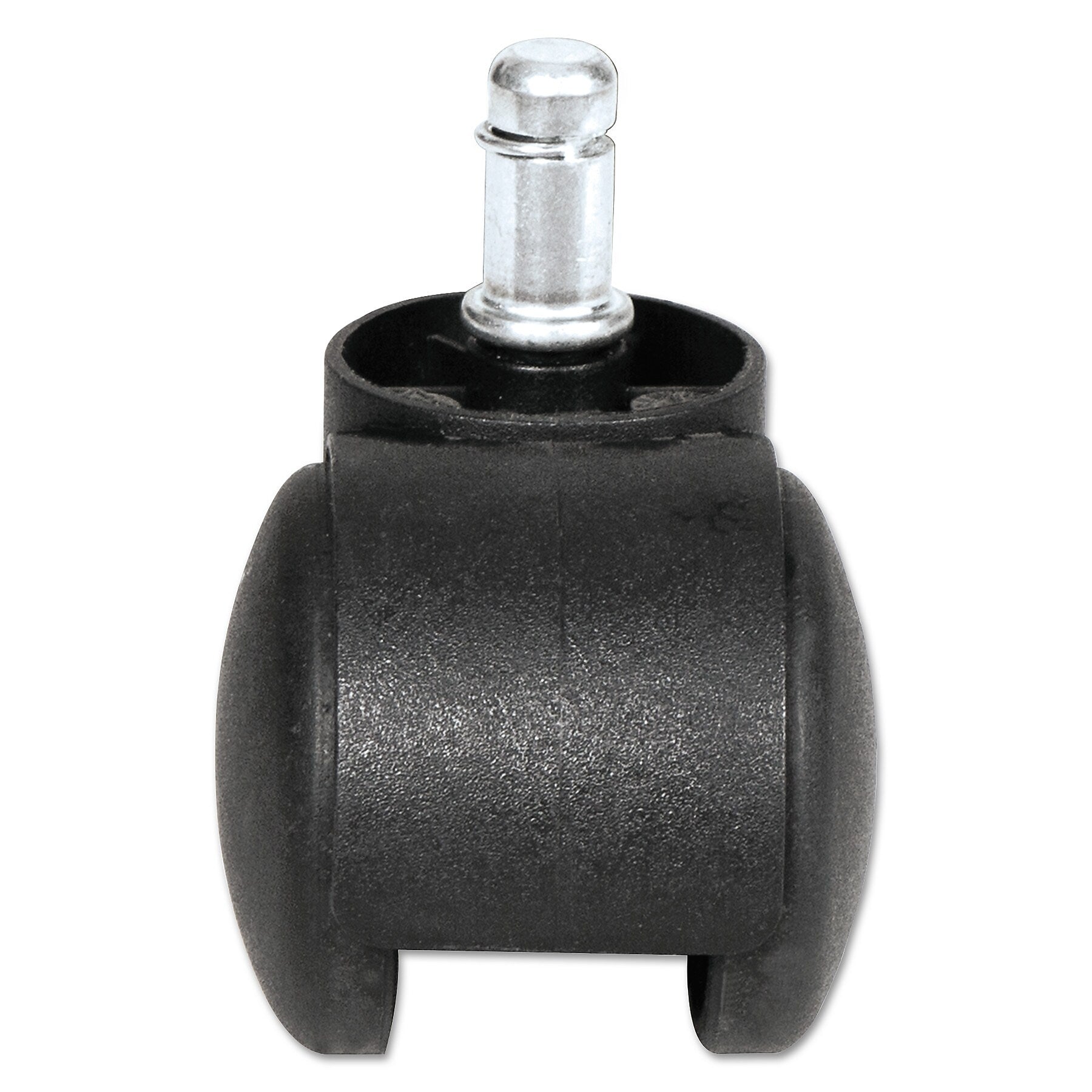 Alera Dual Wheel Hooded Casters, B Stem, 1.5" Caster, Black, 5/Set (ALECASTERHT1)