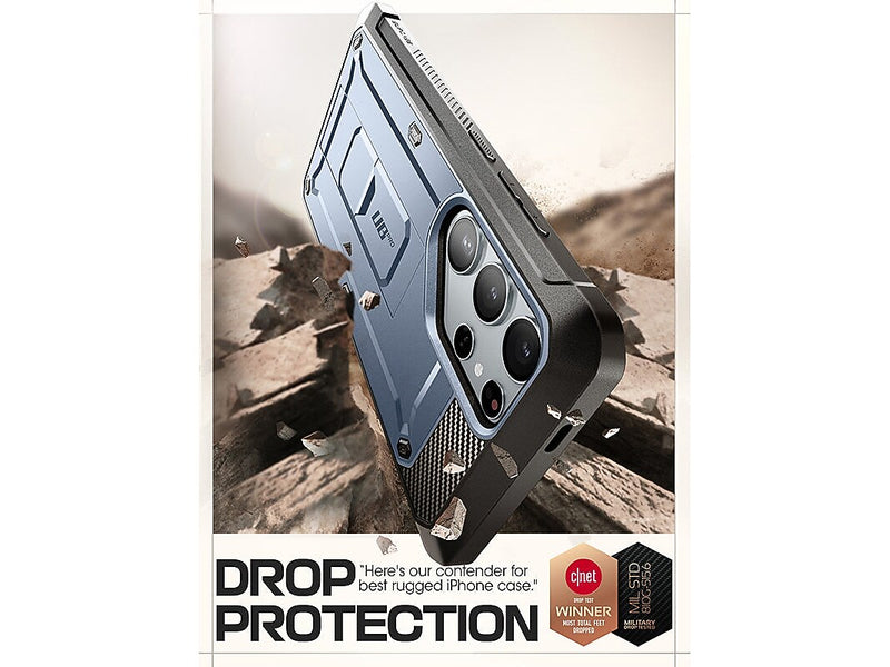SUPCASE Unicorn Beetle PRO Rugged Case for Samsung Galaxy S24 Ultra, Shock-Absorbing, Metallic Blue