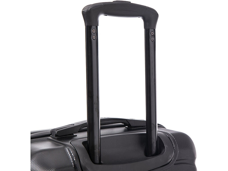 DUKAP Sense 24" Hardside Suitcase, 4-Wheeled Spinner, TSA Checkpoint Friendly, Black (DKSEN00M-BLK)