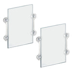 Azar Sign Holder, 11.5" x 14", Vertical, Wall Mounted, Clear, Acrylic, 2/Pack (106606)