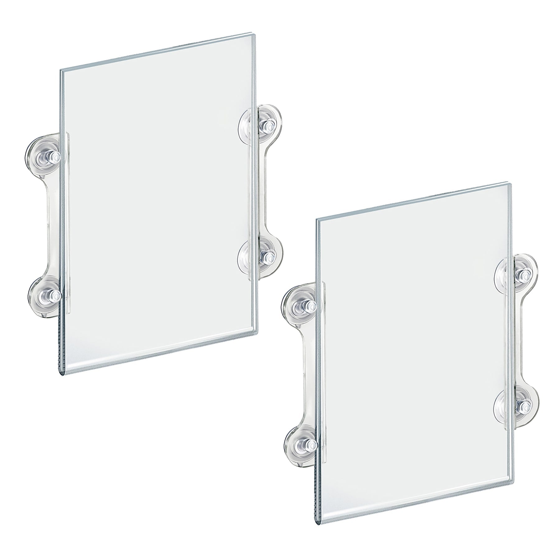 Azar Sign Holder, 11.5" x 14", Vertical, Wall Mounted, Clear, Acrylic, 2/Pack (106606)