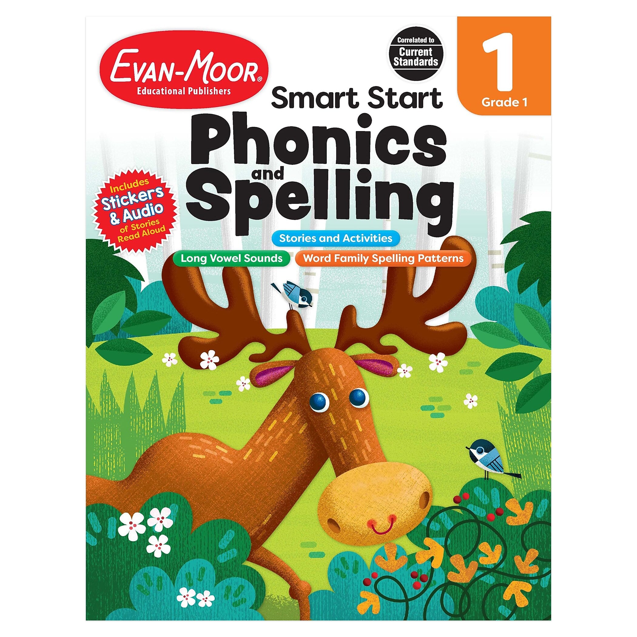 Evan-Moor Early Learning Spelling Activity Book Bundle, Grade 1 Workbook, 2/Set