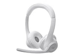 Logitech Zone 300 Wireless Noise Canceling Over-Ear, Bluetooth, White (981-001416)