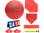 Xcello Sports Kickball Set, Red (KICKBALLSET-RED)