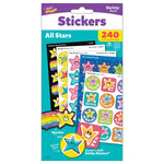 Trend Enterprises All Stars Mixed Stickers Variety Pack, Assorted Colors, 240/Pack (T-33010)
