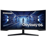 Samsung Odyssey G5 34" Curved WQHD 165Hz LED Gaming Monitor, HDR10, Black (LC34G55TWWNXZA)