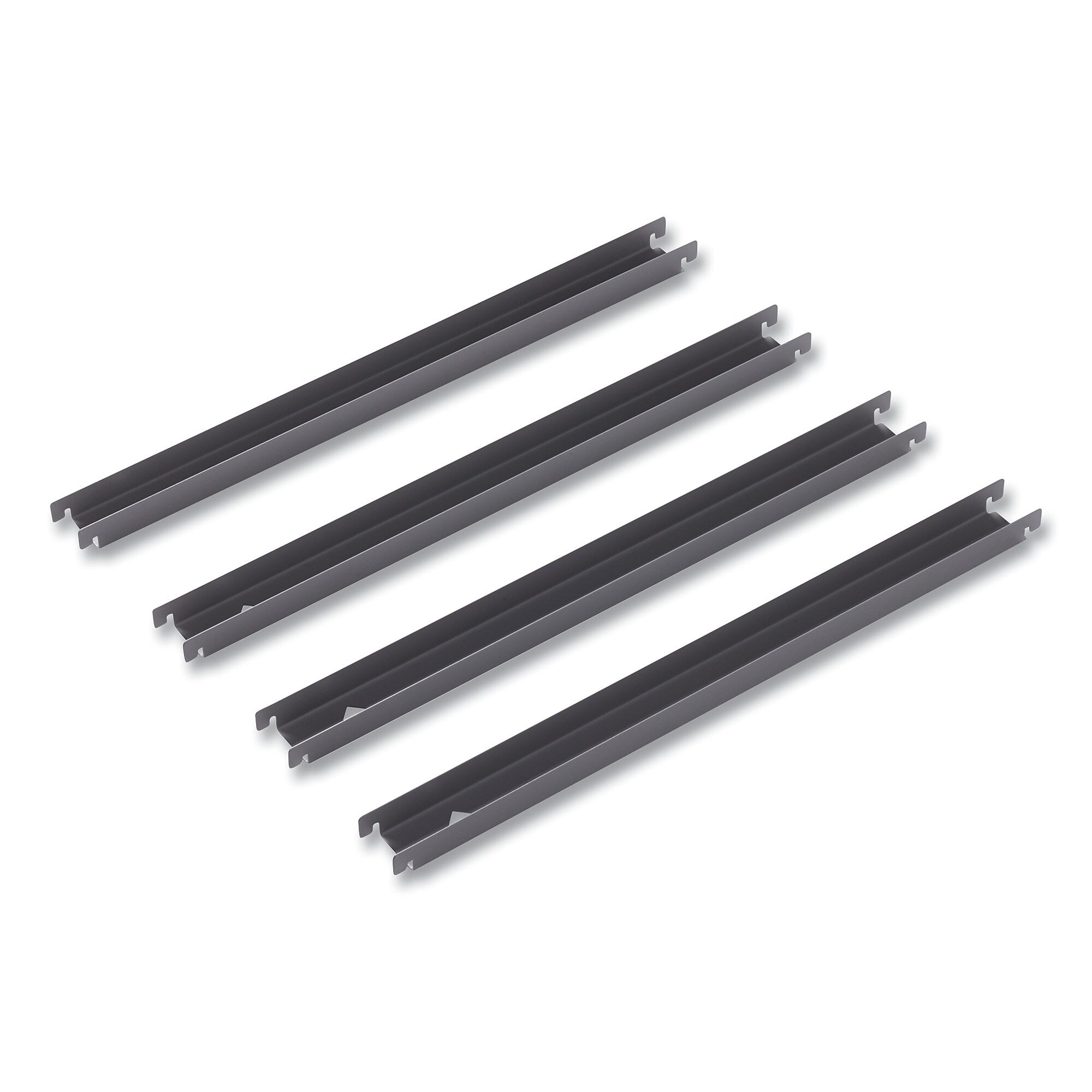 Alera Two Row Hangrails for Alera 30" and 36" Wide Lateral Files, Aluminum, 4/Pack