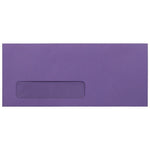 JAM Paper #10 Booklet Envelopes, 4 1/8" x 9 1/2", Purple, 100/Pack (1536405d)
