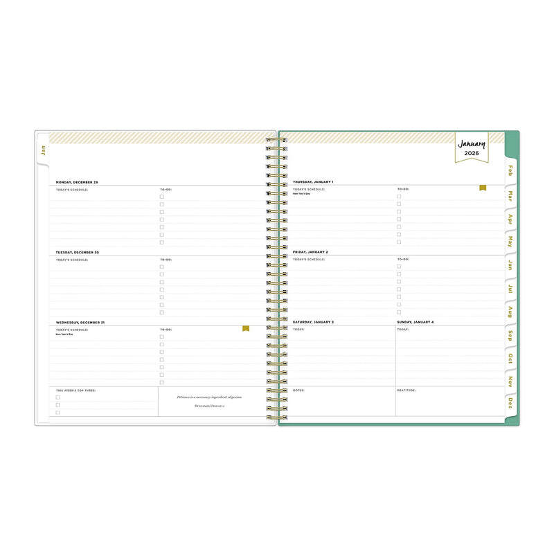 2026 Blue Sky Day Designer Peyton 8.5" x 11"  Weekly & Monthly Planner, Plastic Cover, Multicolored (103618-26)