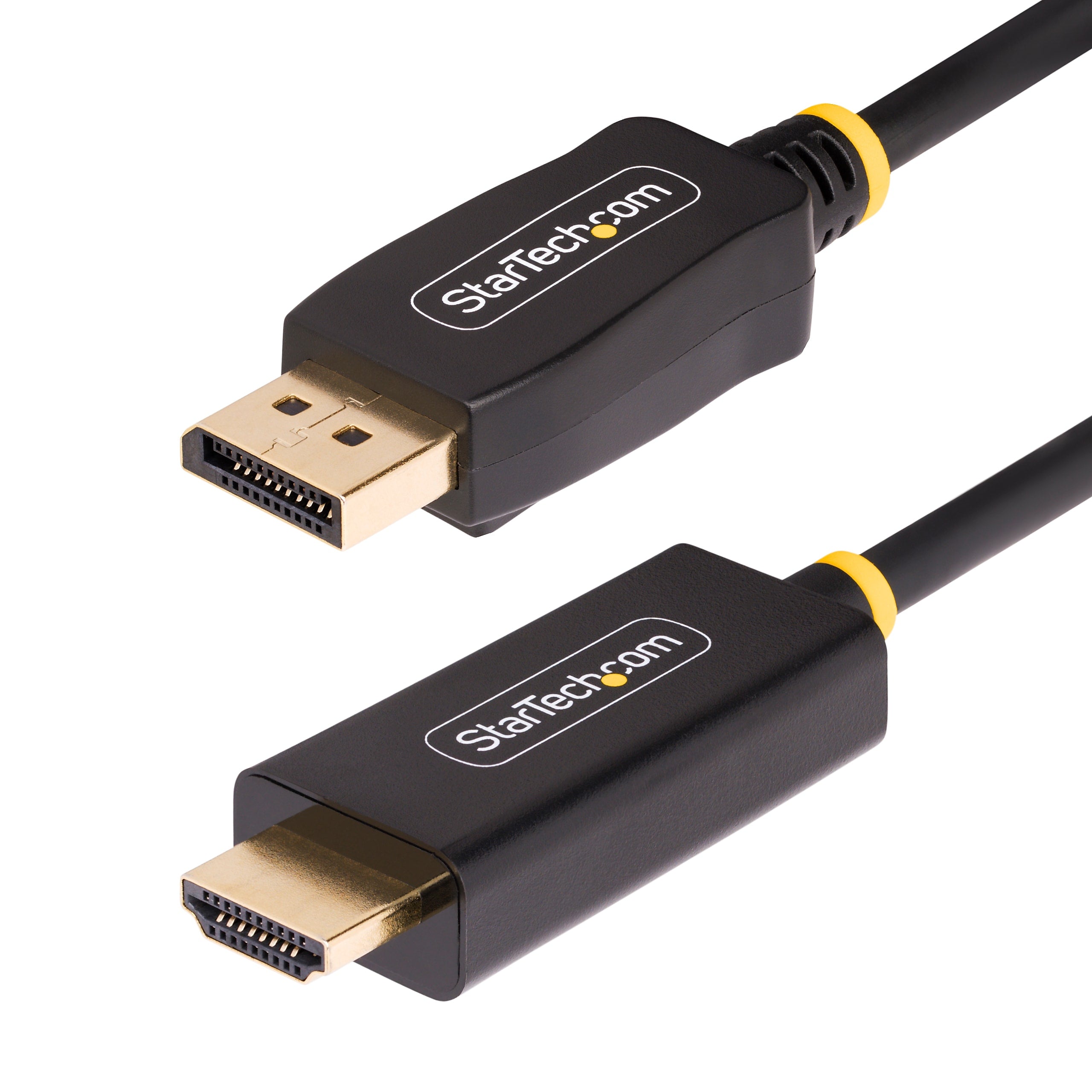 StarTech 3.3' Active DisplayPort to HDMI Adapter Cable, Male to Male, Black (3F-DP-HDMI-4K60-HDR)