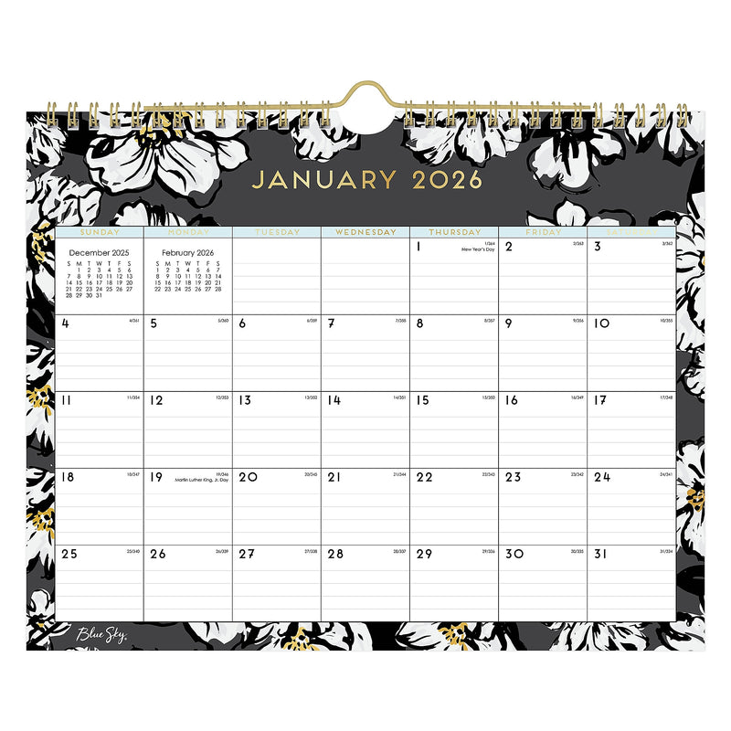2026 Blue Sky Baccara 11" x 8.75" Monthly Desk Calendar (116052-26)