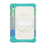 SaharaCase Raider Series TPU 13.1" Heavy Duty Case with Hand Strap for S10 FE+, Iridescent Blue (TB00472)