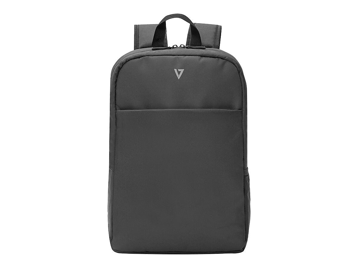 V7 Essential Laptop Backpack, Medium, Black (CBK16-BLK)