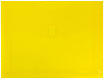 JAM Paper Premium Plastic Document File, 1 Pocket, Letter, Yellow, 3/Pack (218V2yex3)