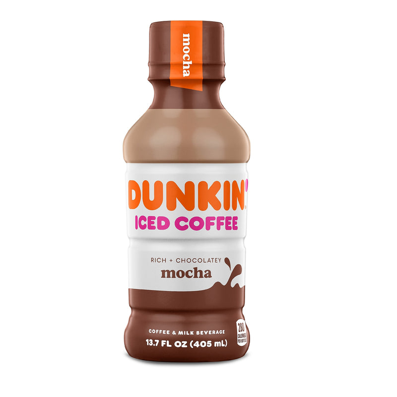 Dunkin' Donuts Iced Mocha Coffee, 13.7 oz., 12/Carton (049000072389)