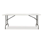 AbilityOne SKILCRAFT 6' x 30" Folding Table, Platinum Gray (7105-01-724-3926)