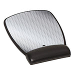 3M Precise Mouse Pad with Gel Wrist Rest, Optical Mouse Performance, Battery Saving Design, 6.8" x 8.6", Vertex (MW309LE)