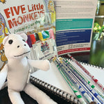 S&S Five Little Monkeys Creative Reads Book & Activity Kit (LR4560)