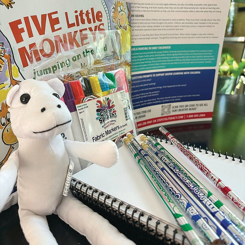 S&S Five Little Monkeys Creative Reads Book & Activity Kit (LR4560)