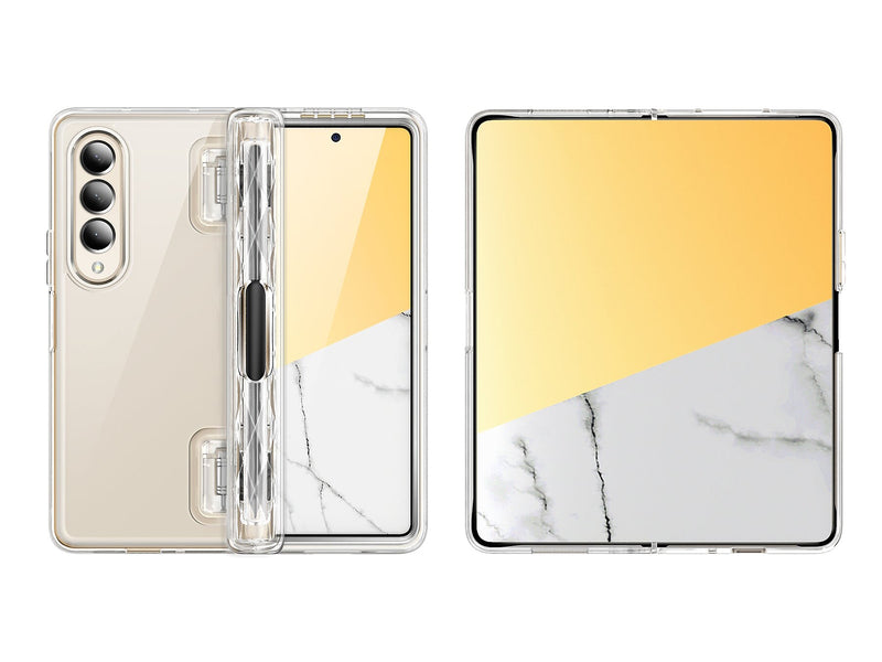 i-Blason Halo Clear Snap Case for Samsung Galaxy Z Fold4 (Galaxy2022-ZFold4-5G-Cosmo-Pen-SP-Clear)