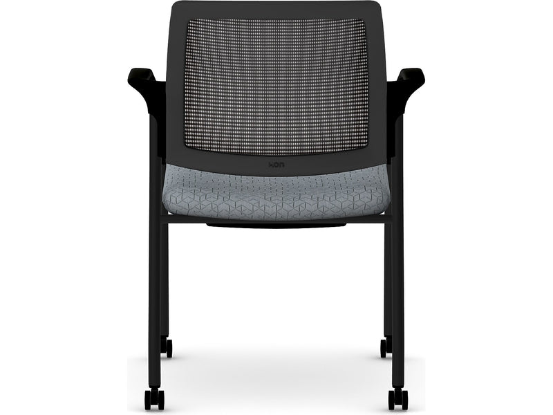 HON Ignition Fabric/Mesh Multipurpose Stacking Chair, Basalt/Black (HIGS6.F.H.IM.APX25.T)
