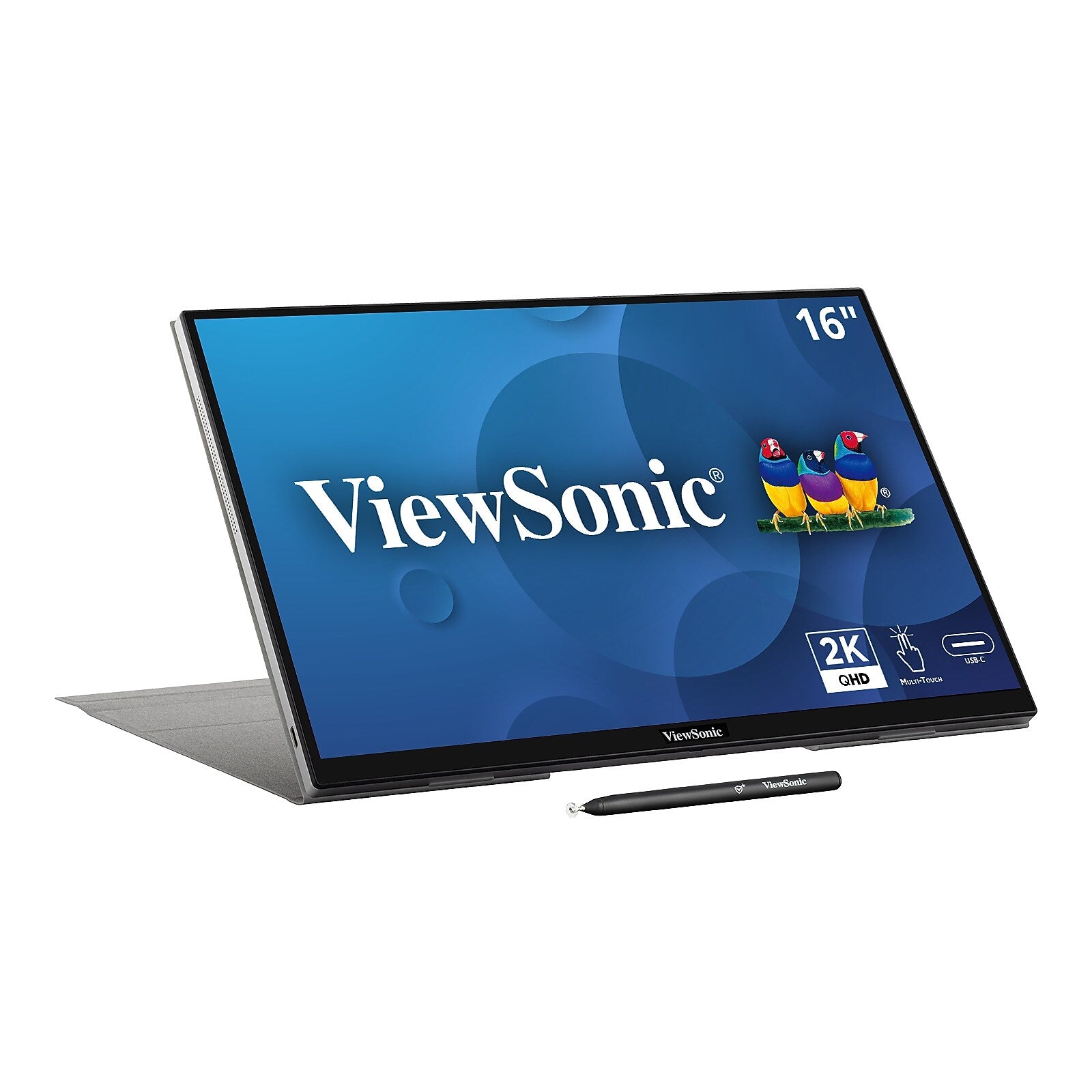 ViewSonic 16" 60Hz LED Monitor, Black (TD1656-2K)