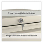 Alera 2-Drawer Lateral File Cabinet, Letter/Legal Size, Lockable, 28"H x 30"W x 18.63"D, Putty (ALEHLF3029PY)