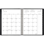 2026 AT-A-GLANCE Contemporary 7" x 8.75" Monthly Planner, Faux Leather Cover, Black (70-120X-05-26)