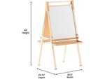 Flash Furniture Bright Beginnings Art Easel, 49", Natural Birch Plywood (MK-ART-9000-GG)