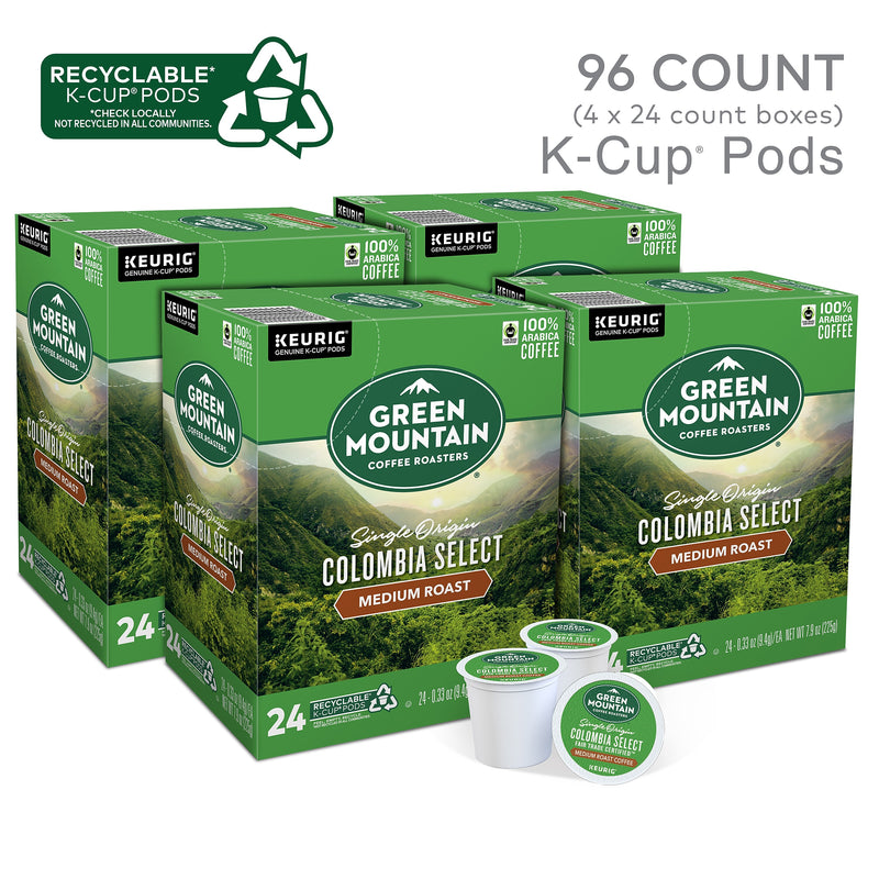 Green Mountain Colombia Select Coffee Keurig® K-Cup® Pods, Medium Roast, 96/Carton (6003)