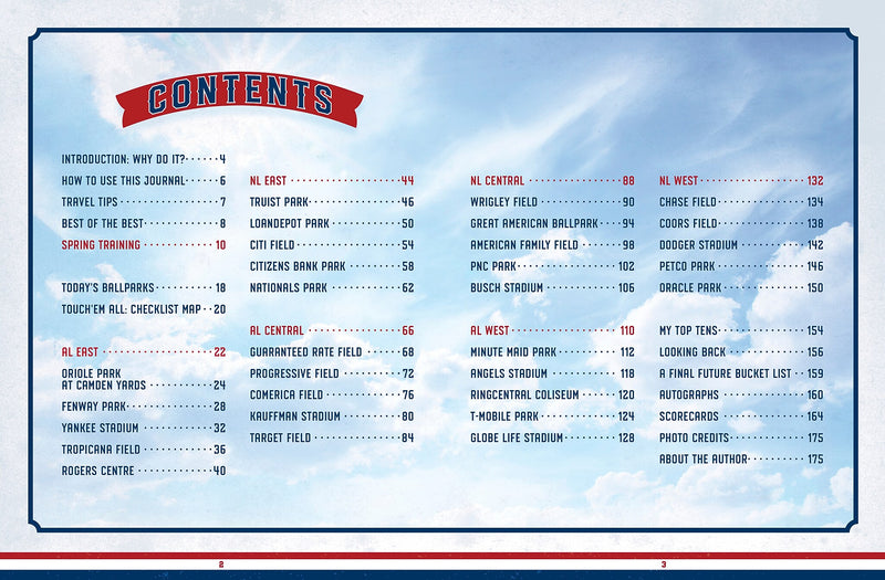 Quarto The Ballpark Bucket List by James Buckley Jr., Guided Journal  6.3" x 8.27", Brown, 176 Pages (9780760380567)