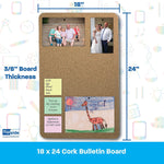 Flipside Cork Bulletin Board, 2' x 1.5', 5/Carton (10086)