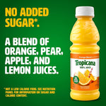 Tropicana 100% Orange Juice, No Sugar Added, No Pulp, 10 oz., 24 Bottles/Pack (TRO00233)
