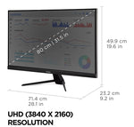 ViewSonic 32" 4K Ultra HD 60Hz LED Monitor, Black (VX3267U-4K)