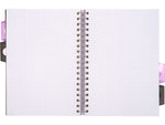 Pukka Pad Rochelle & Jess 5-Subject Notebook, 7.5" x 10", Graph-Ruled, 100 Sheets, Lilac, 3/Pack (9917-ROC)