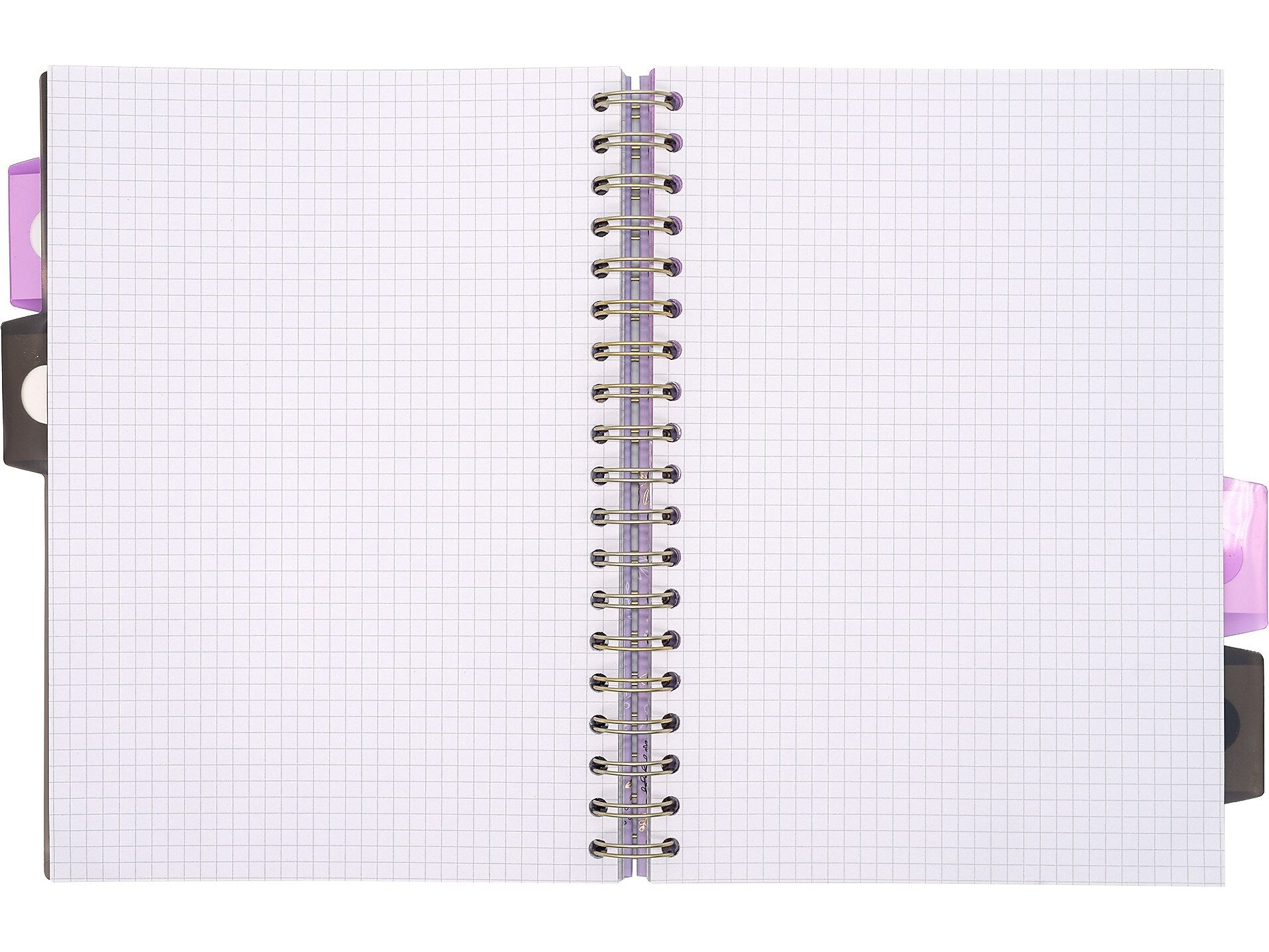 Pukka Pad Rochelle & Jess 5-Subject Notebook, 7.5" x 10", Graph-Ruled, 100 Sheets, Lilac, 3/Pack (9917-ROC)