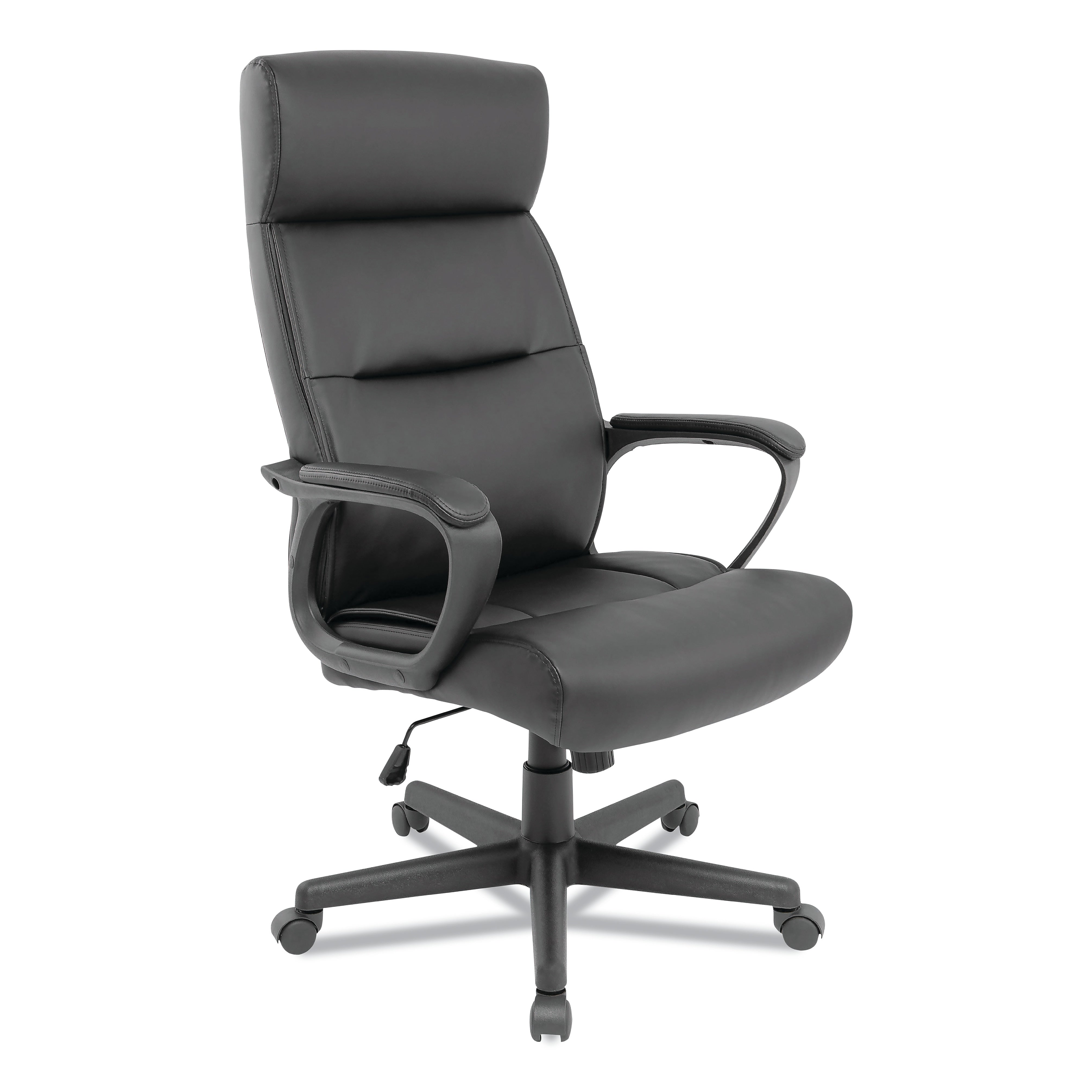 Alera® Oxnam Series Fixed Arm Polyurethane Task Chair, Black (ALEON41B19)