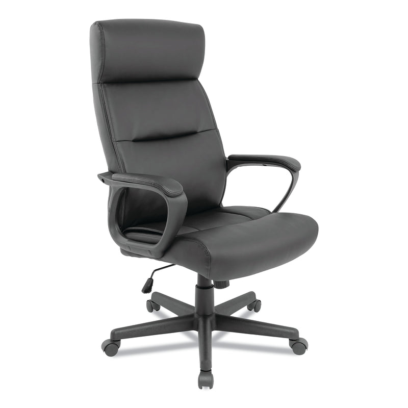 Alera® Oxnam Series Fixed Arm Polyurethane Task Chair, Black (ALEON41B19)