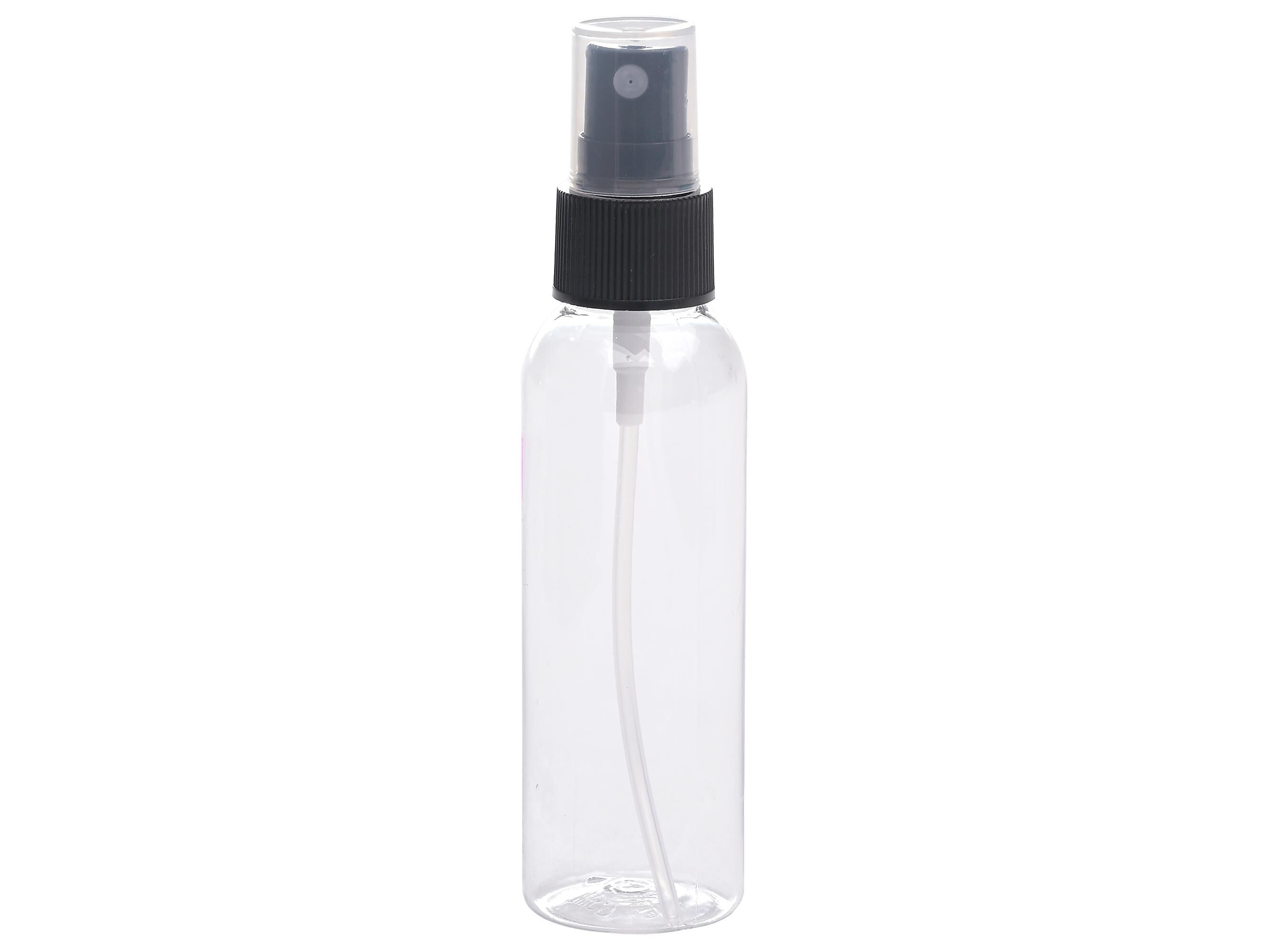 Excello Global Products Plastic Travel Toiletry Bottle, Clear/Black (SPLS-TRVL-0008)