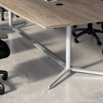Bush Business Furniture 72"W x 36"D Boat Shaped Conference Table, Modern Hickory (99TBM72MHSVK)