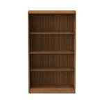 Alera Valencia Series Bookcase, 4-Shelf, 31-3/4"W, Modern Walnut