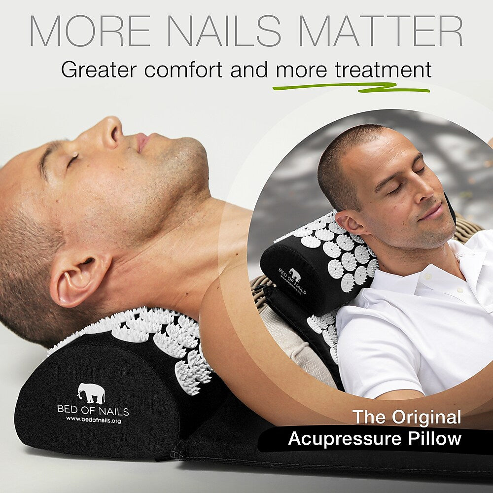 Bed of Nails Acupressure Pillow, Black (1920)