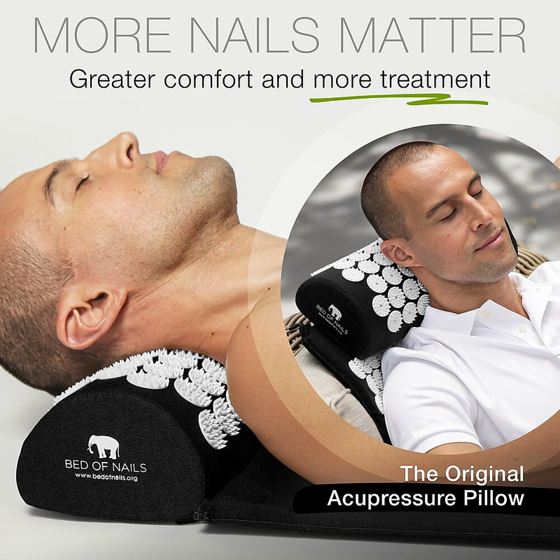 Bed of Nails Acupressure Pillow, Black (1920)