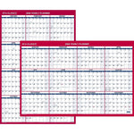 2026 AT-A-GLANCE 36" x 24" Yearly Dry Erase Wall Calendar, Reversible, White/Red (PM26-28-26)