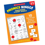 Scholastic Teaching Solutions Phonics Bingo: Consonants & Short Vowels Activity Book (SC-9781546106487)